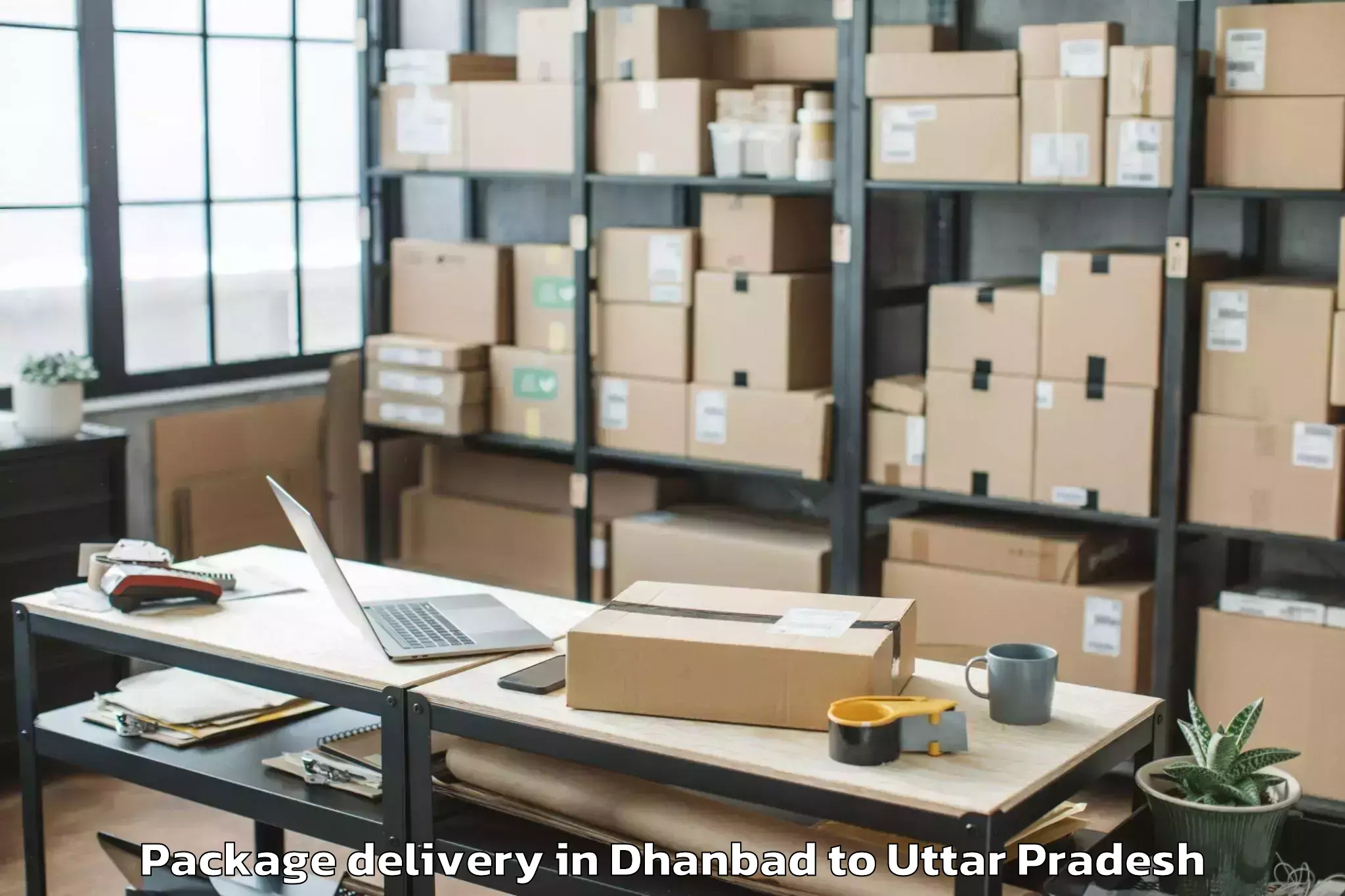 Quality Dhanbad to Azamgarh Package Delivery